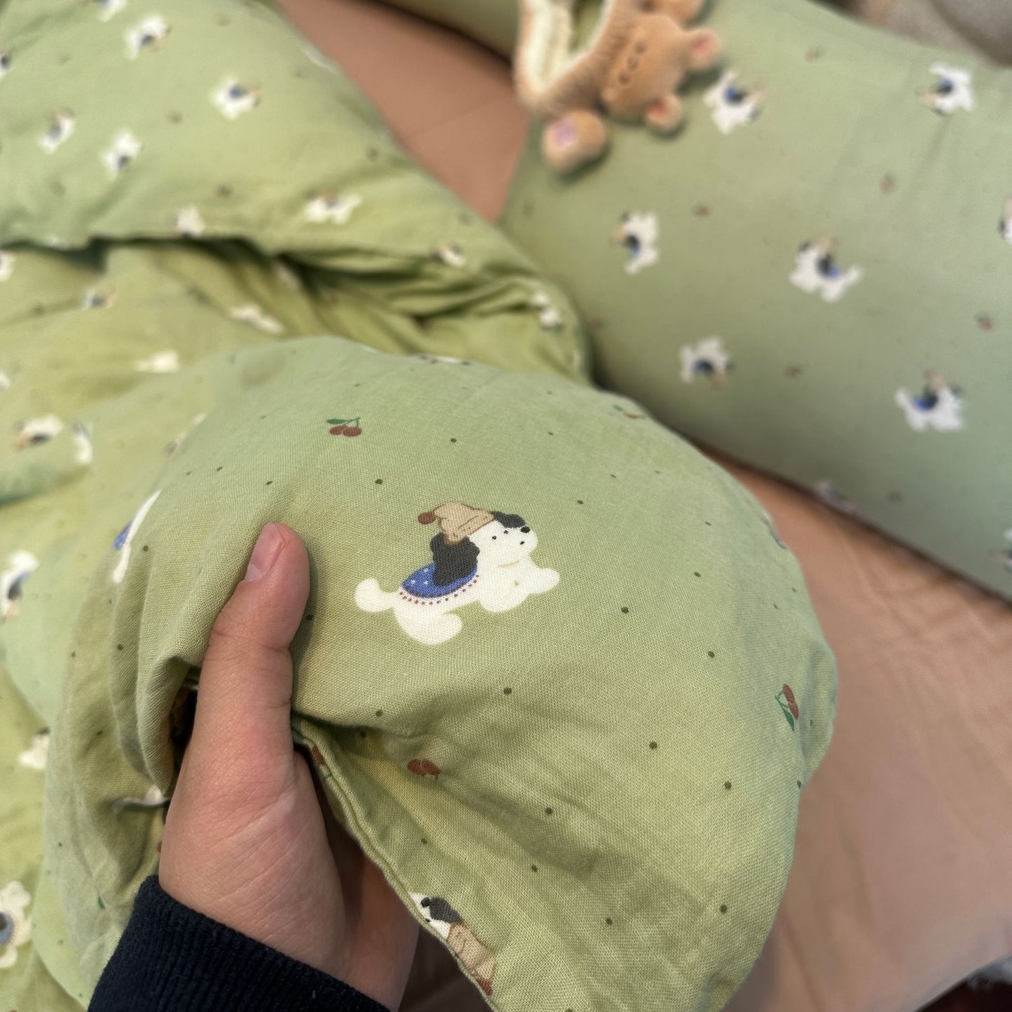 Double Layer Cotton Gauze Bedding Set