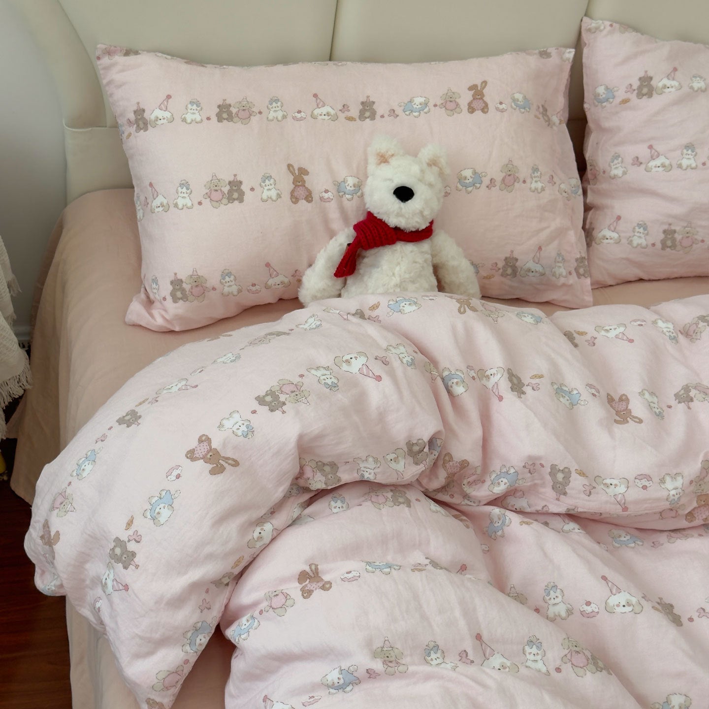 Double Layer Cotton Gauze Bedding Set