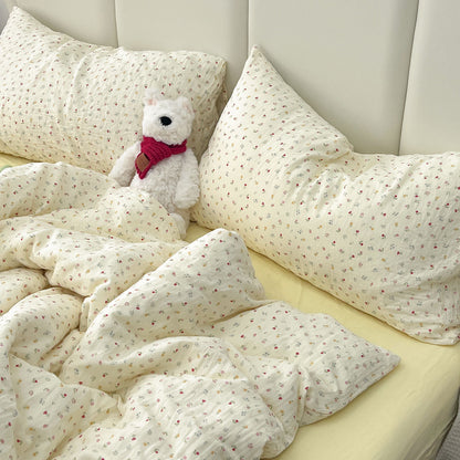Double Layer Cotton Gauze Bedding Set