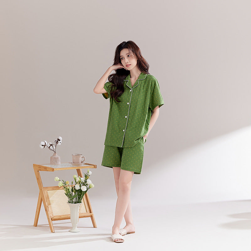 Double-layer cotton pajamas