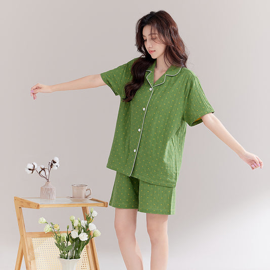Double-layer cotton pajamas