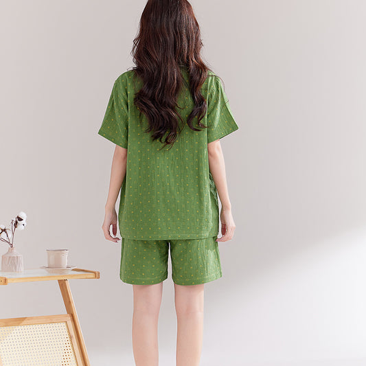 Double-layer cotton pajamas