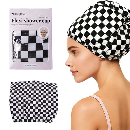 Double Layer Floral Shower Cap