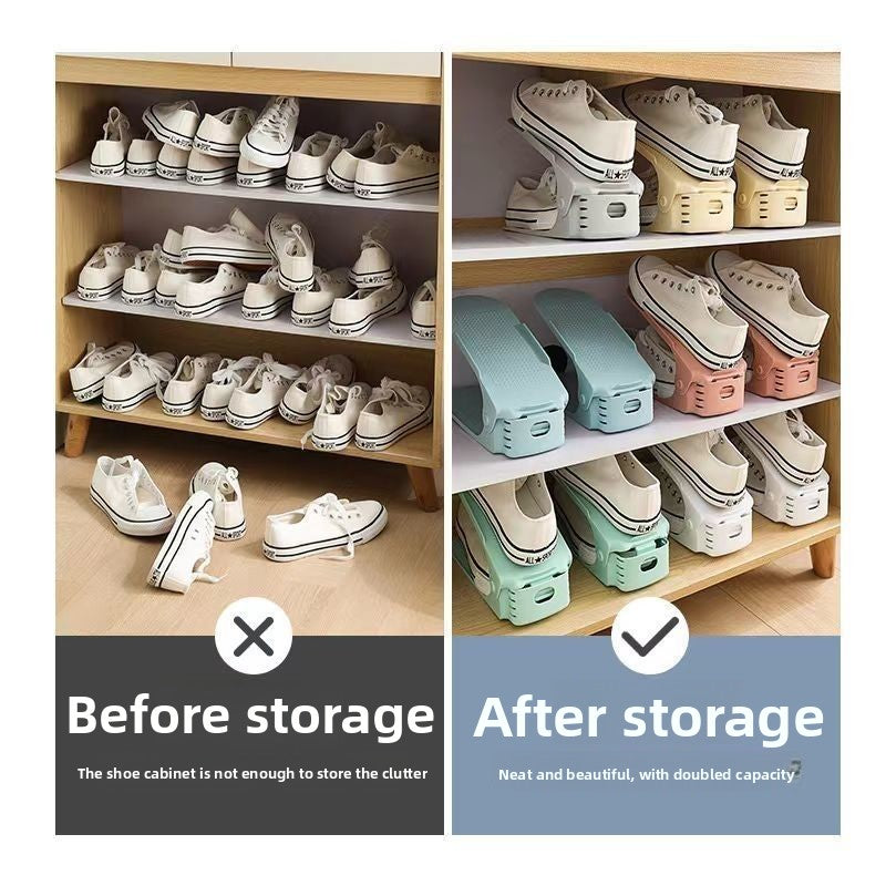 Double Layer Foldable Shoe Rack