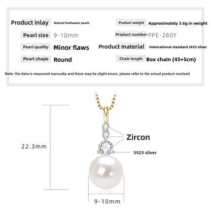 Double Layer Freshwater Pearl Necklace Sterling Silver