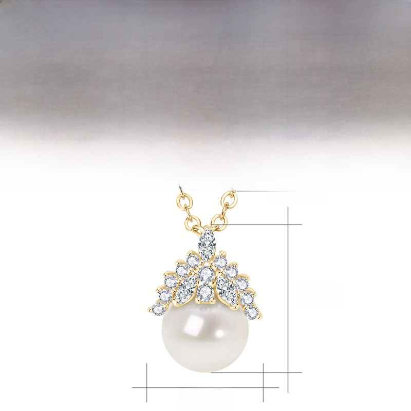 Double Layer Freshwater Pearl Necklace Sterling Silver