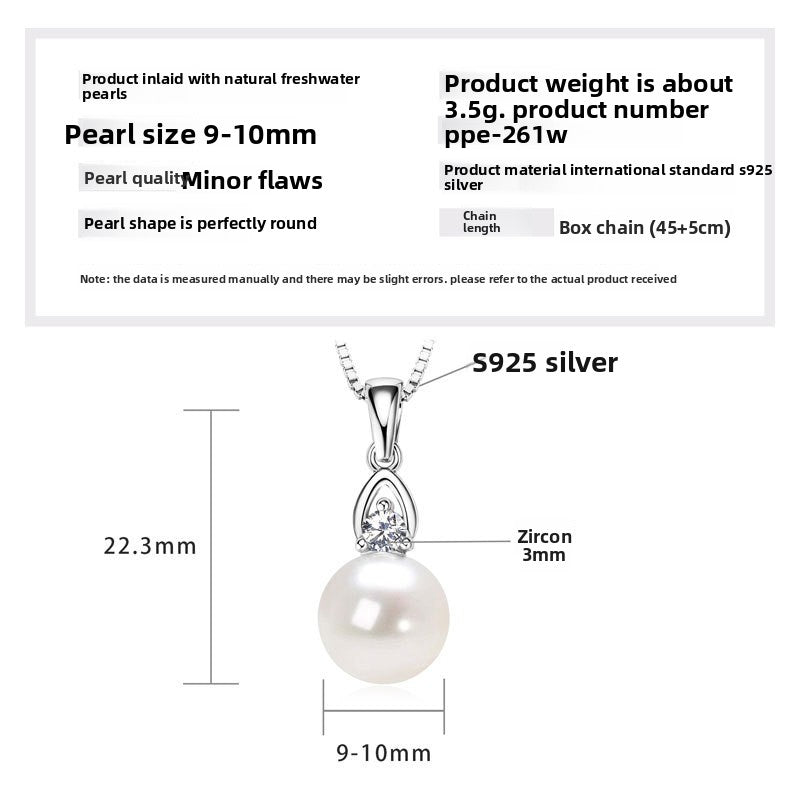 Double Layer Freshwater Pearl Necklace Sterling Silver
