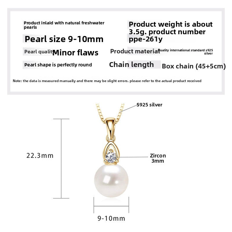 Double Layer Freshwater Pearl Necklace Sterling Silver