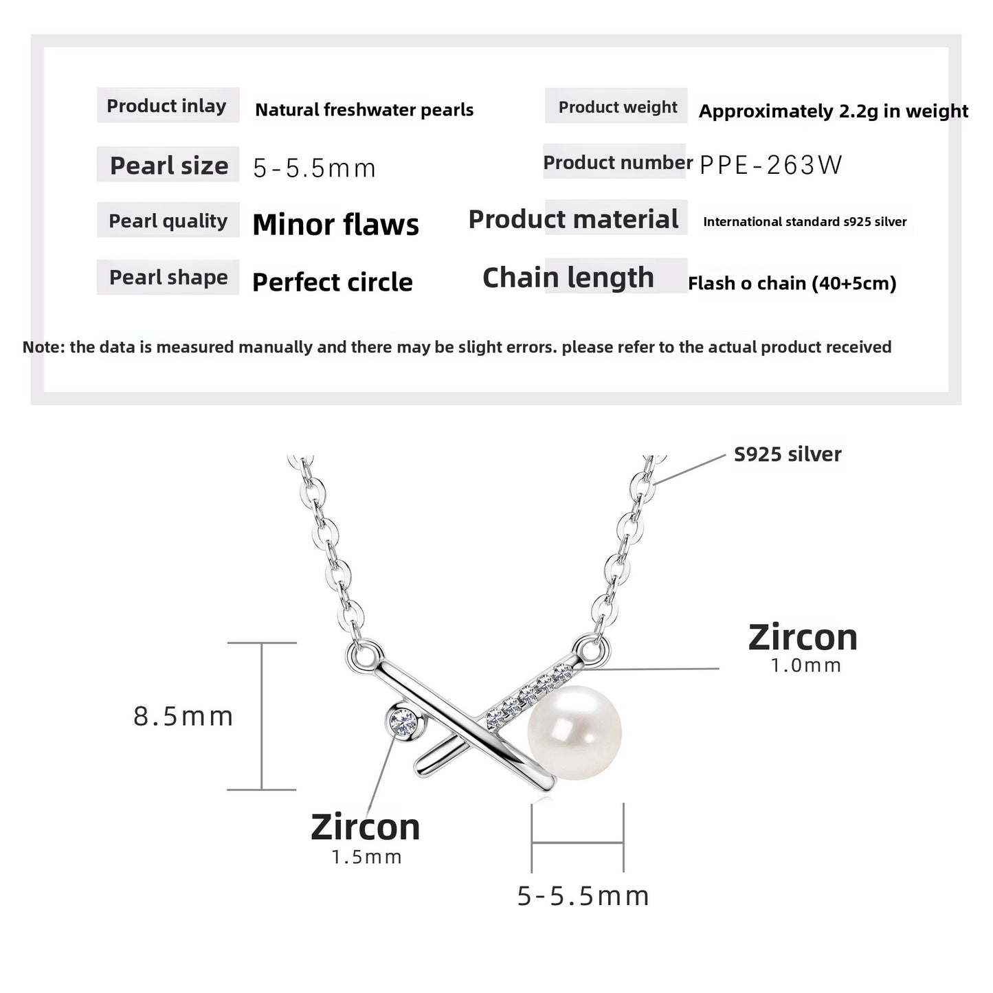 Double Layer Freshwater Pearl Necklace Sterling Silver