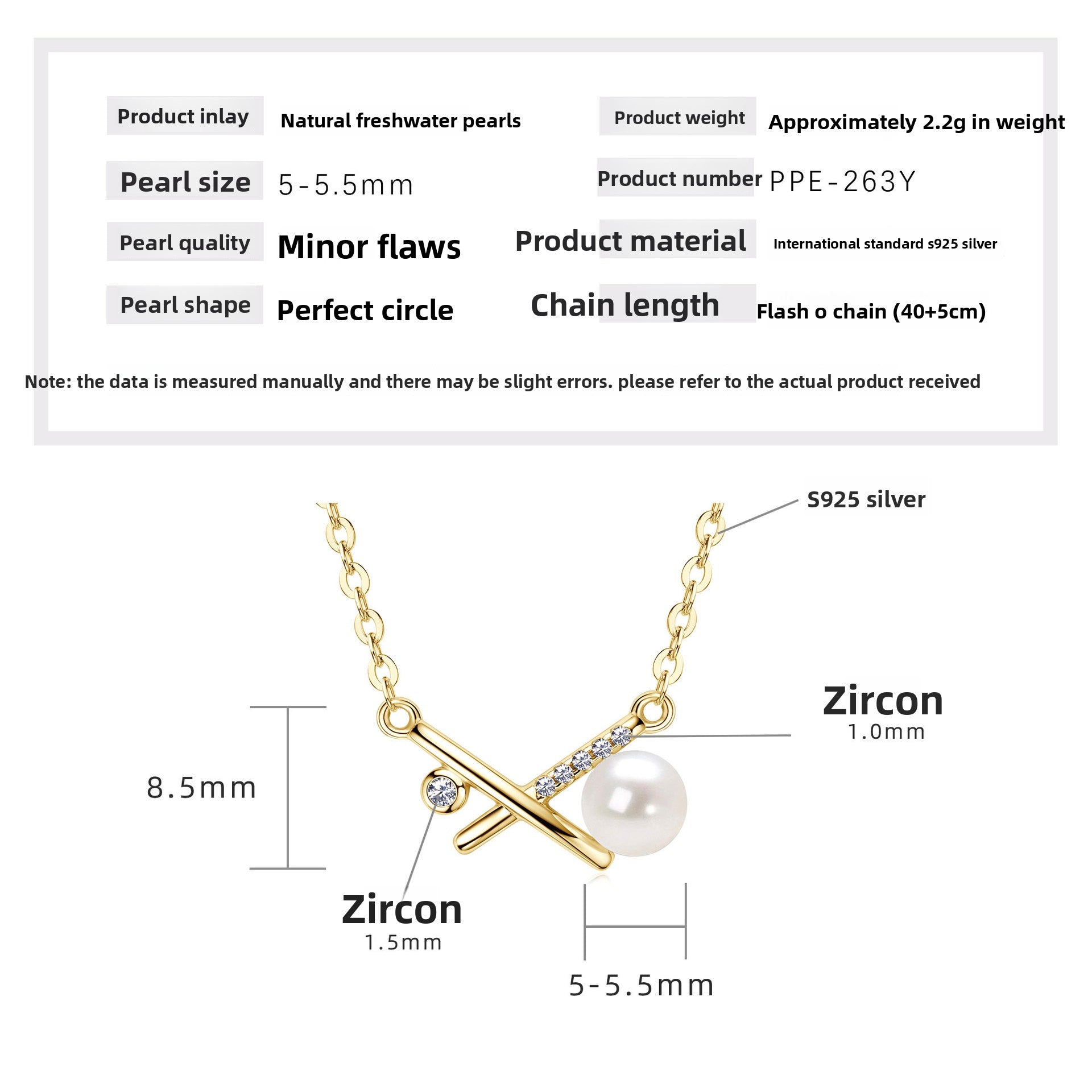 Double Layer Freshwater Pearl Necklace Sterling Silver