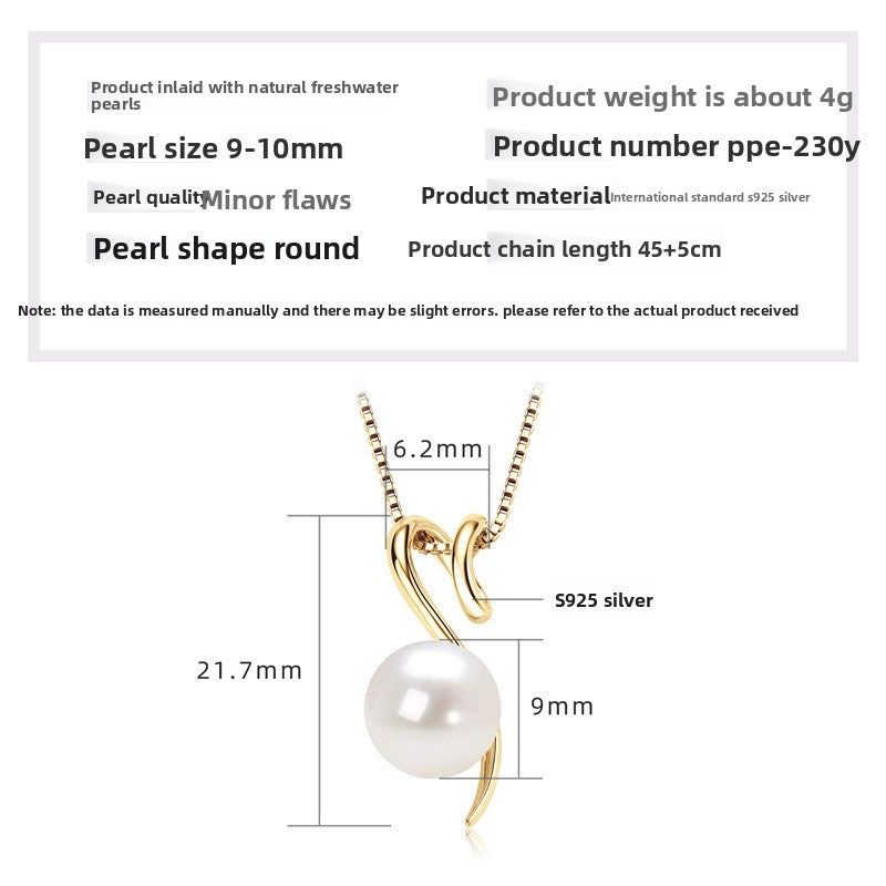 Double Layer Freshwater Pearl Necklace Sterling Silver