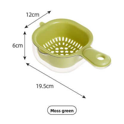 Double Layer Fruit Washing Draining Basket