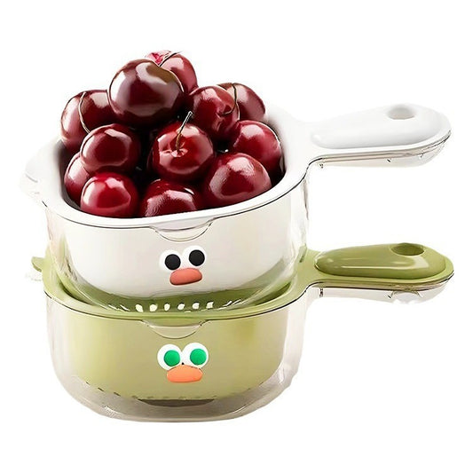Double Layer Fruit Washing Draining Basket