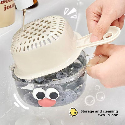 Double Layer Fruit Washing Draining Basket