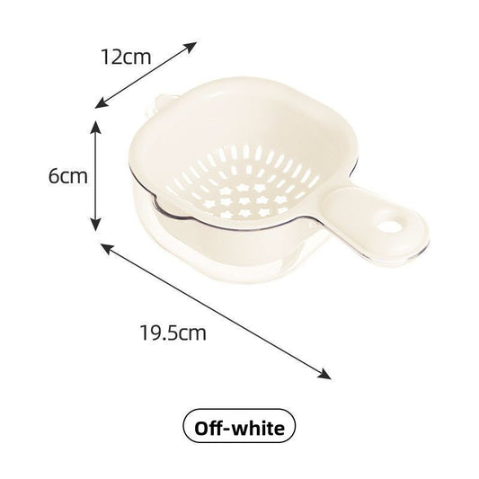 Double Layer Fruit Washing Draining Basket