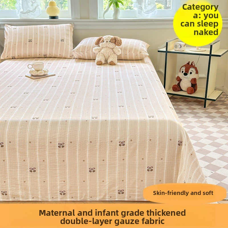 Double-layer gauze bed sheets