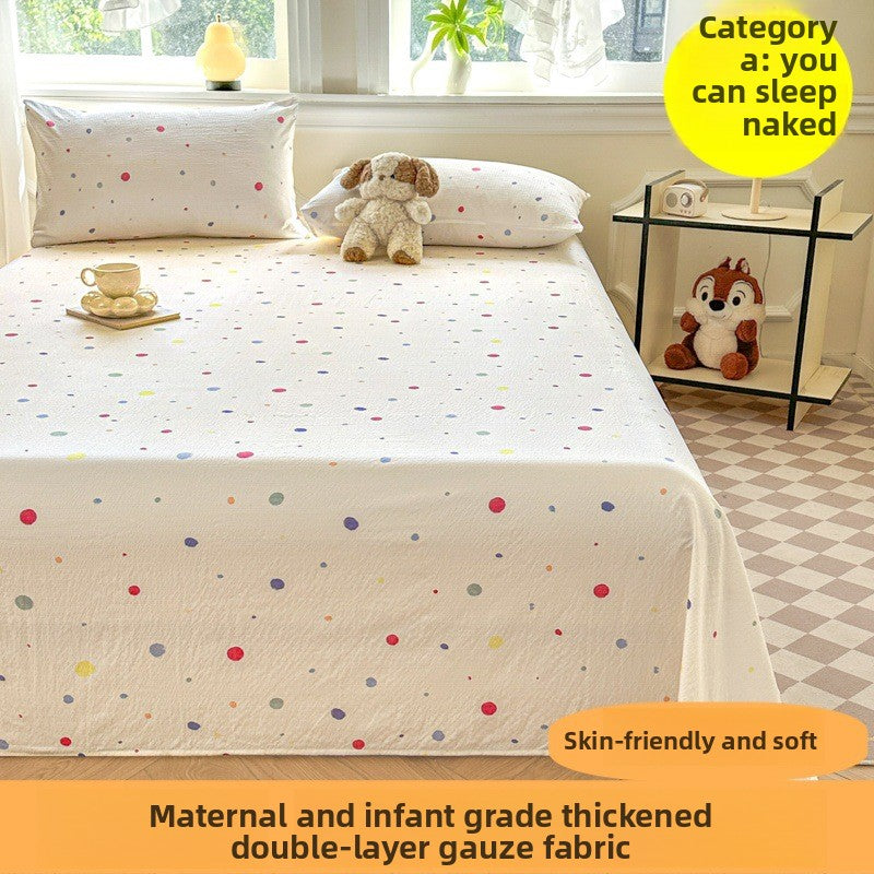 Double-layer gauze bed sheets