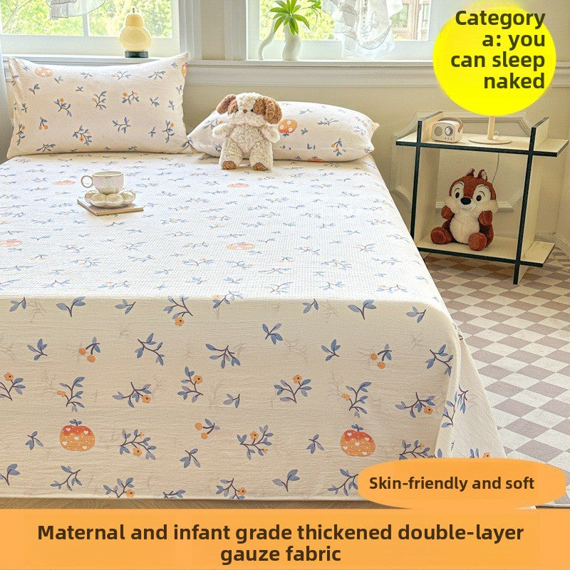Double-layer gauze bed sheets