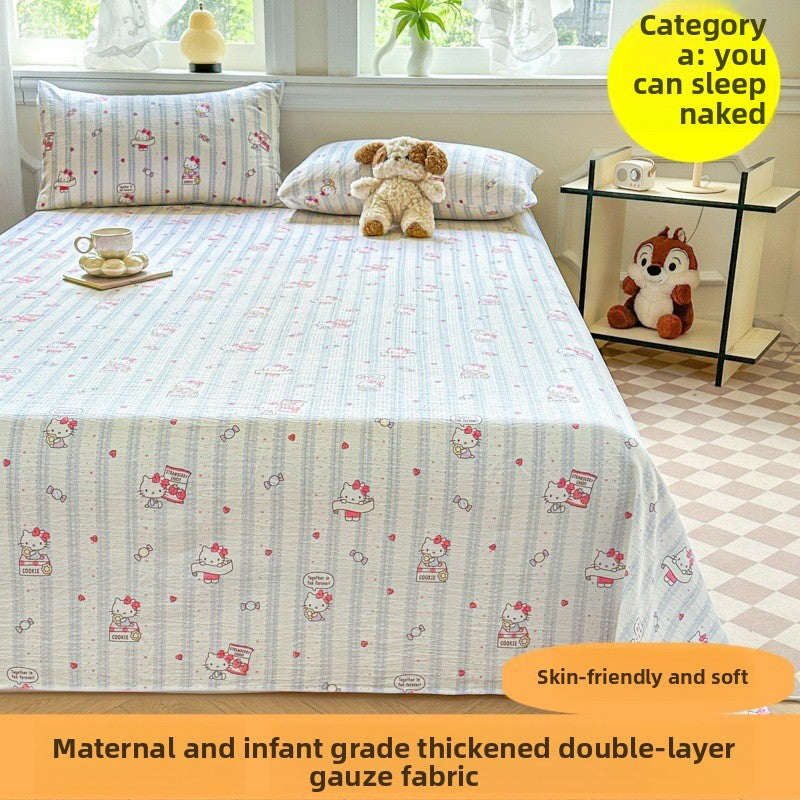 Double-layer gauze bed sheets