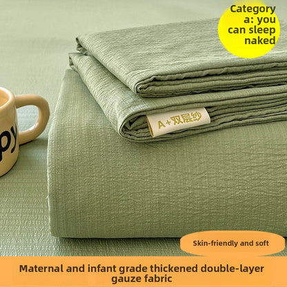 Double-layer gauze bed sheets