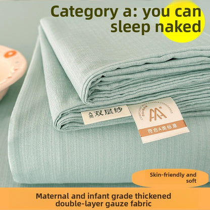 Double-layer gauze bed sheets