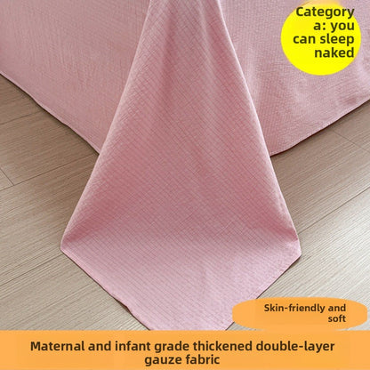 Double-layer gauze bed sheets