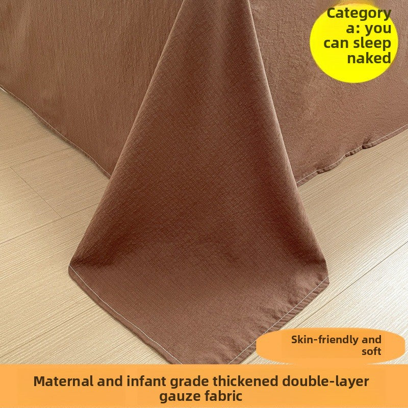 Double-layer gauze bed sheets