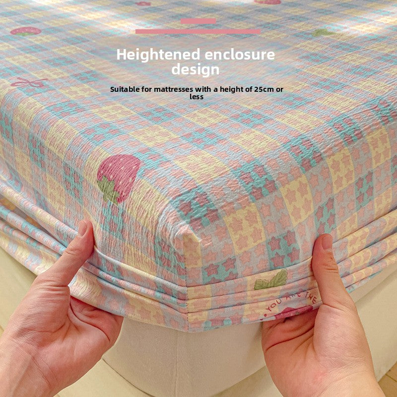 Double Layer Gauze Fitted Bed Sheet