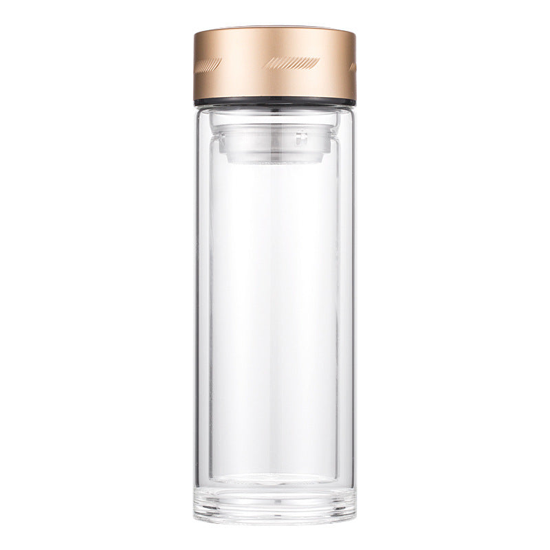 Double-layer glass cup