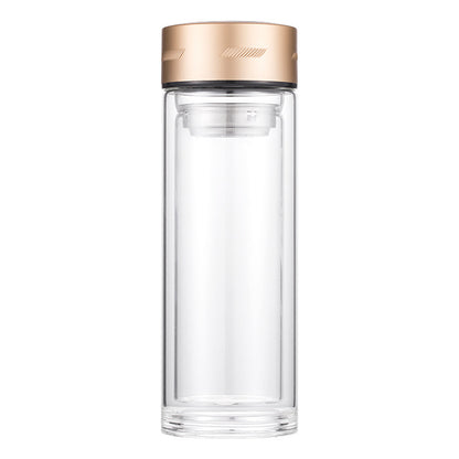 Double-layer glass cup