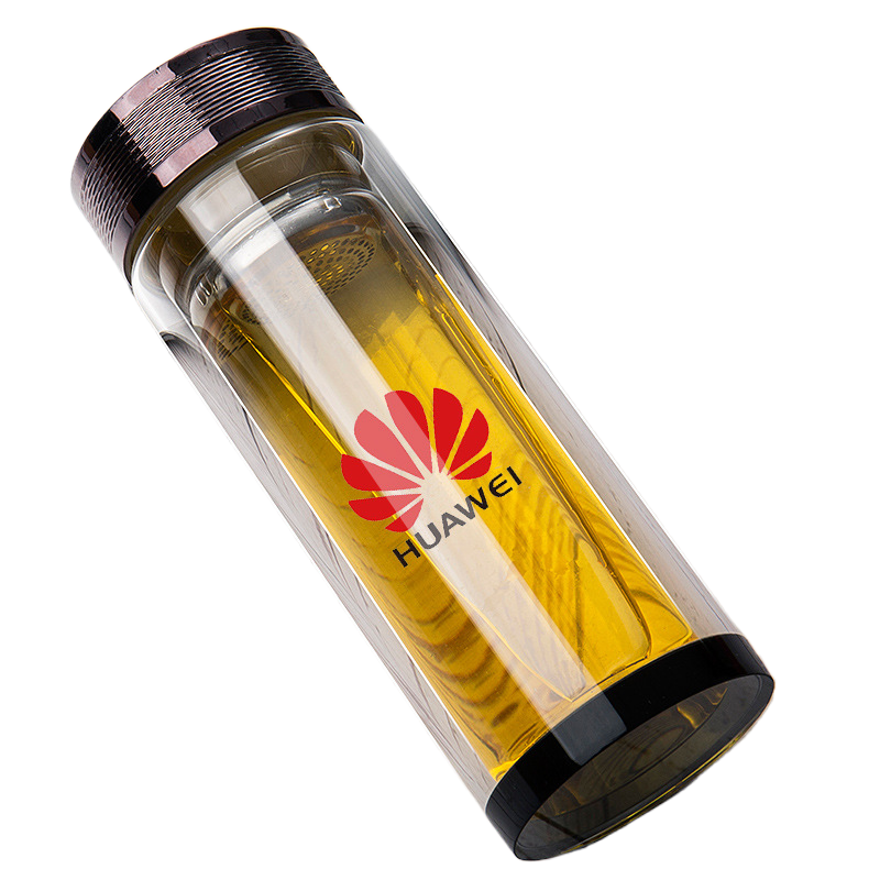 Double-layer glass cup