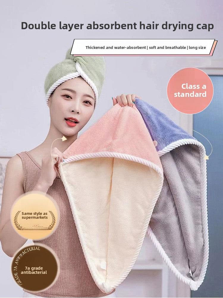 Double Layer Hair Drying Cap