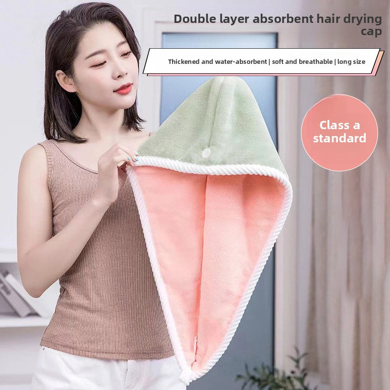 Double Layer Hair Drying Cap
