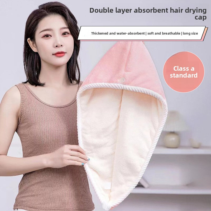 Double Layer Hair Drying Cap