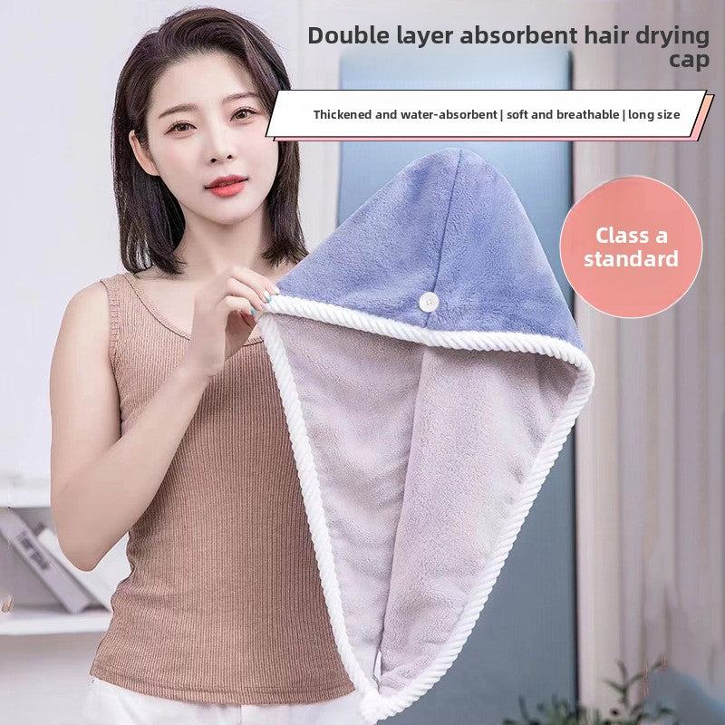 Double Layer Hair Drying Cap