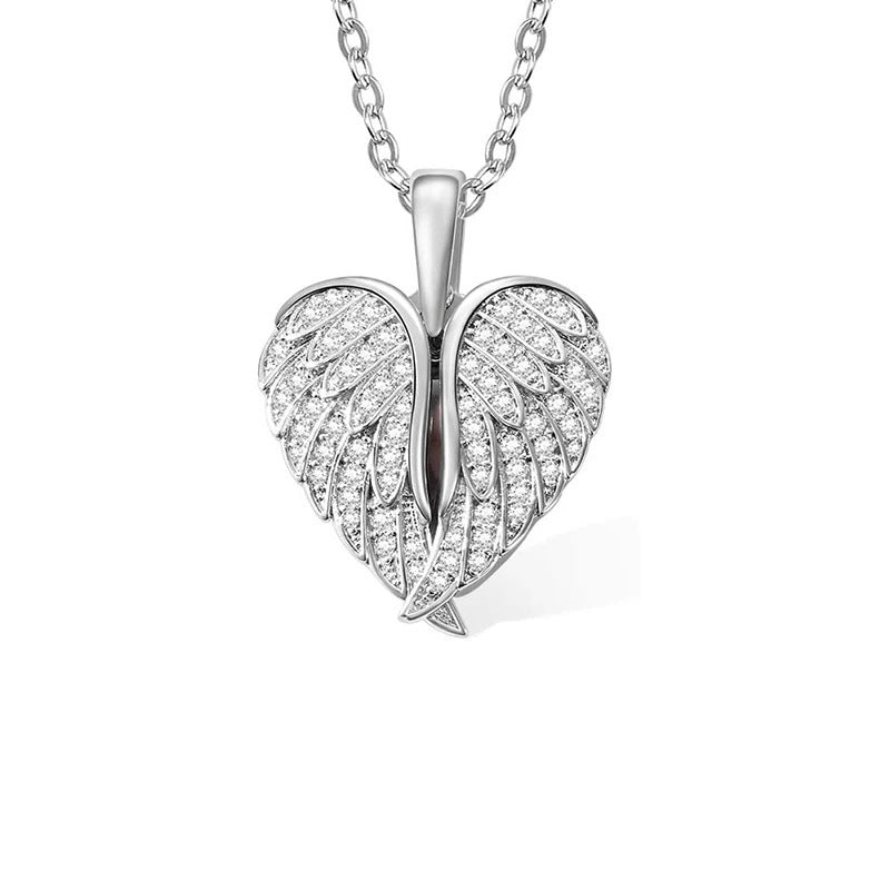 Double Layer Heart Zircon Necklace
