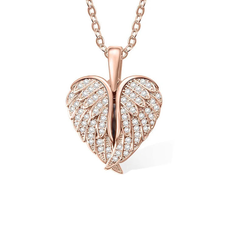 Double Layer Heart Zircon Necklace