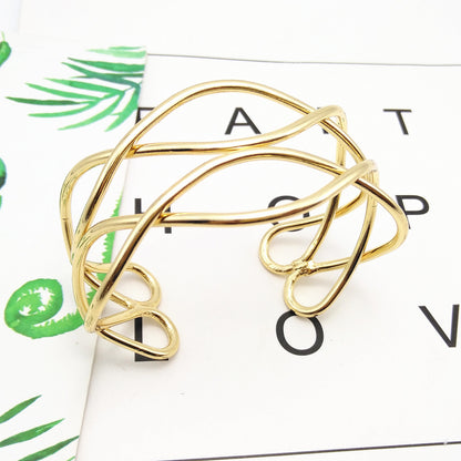 Double Layer Hollow Metal Bracelet