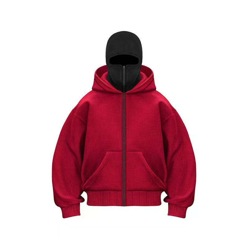 Double Layer Hooded Sweatshirt