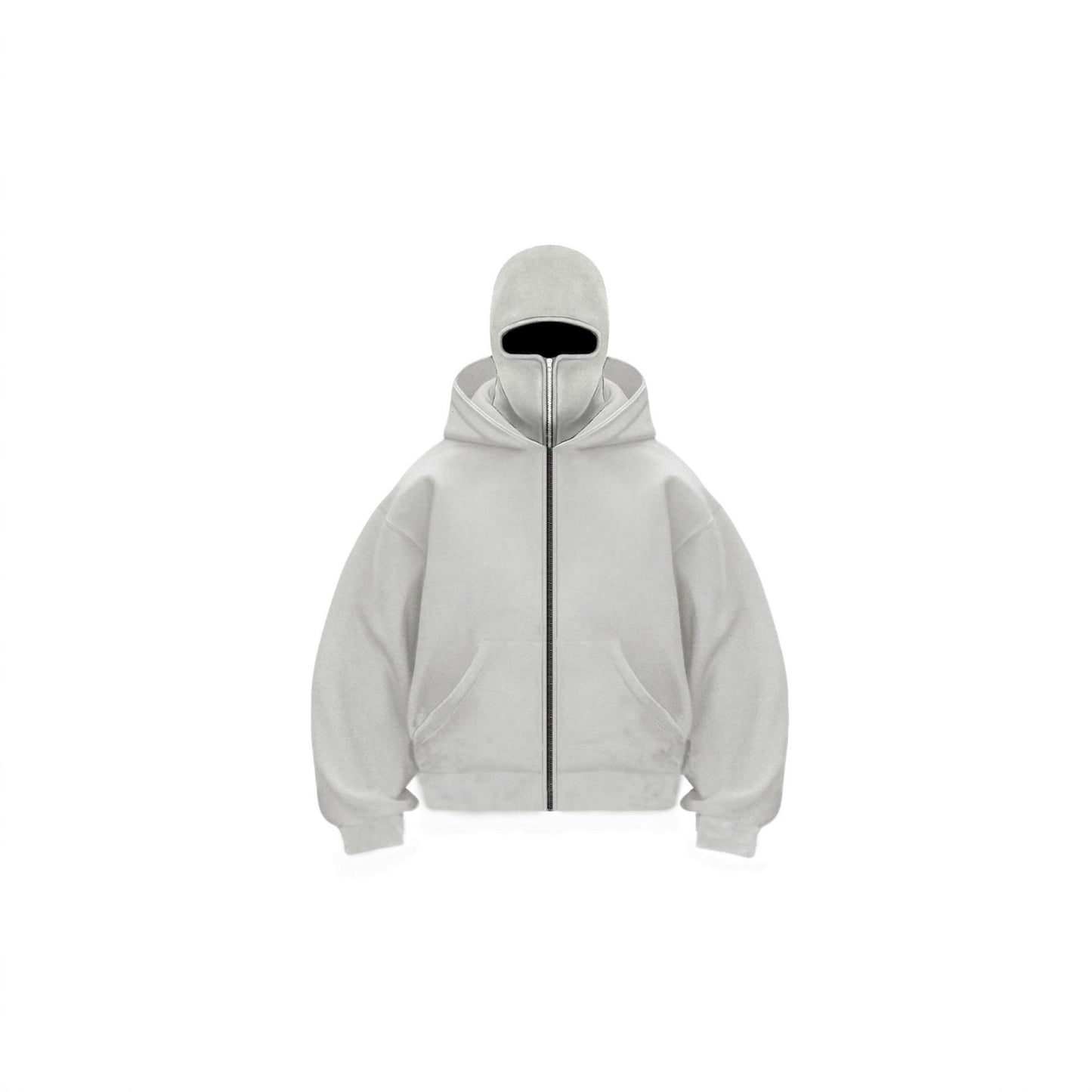 Double-layer hooded zipper hoodie
