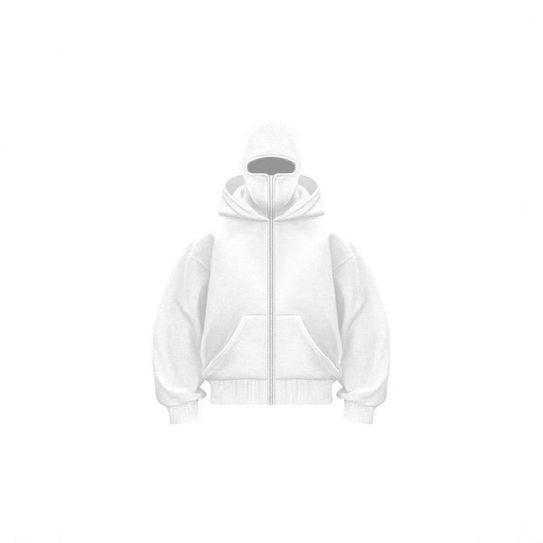 Double-layer hooded zipper hoodie