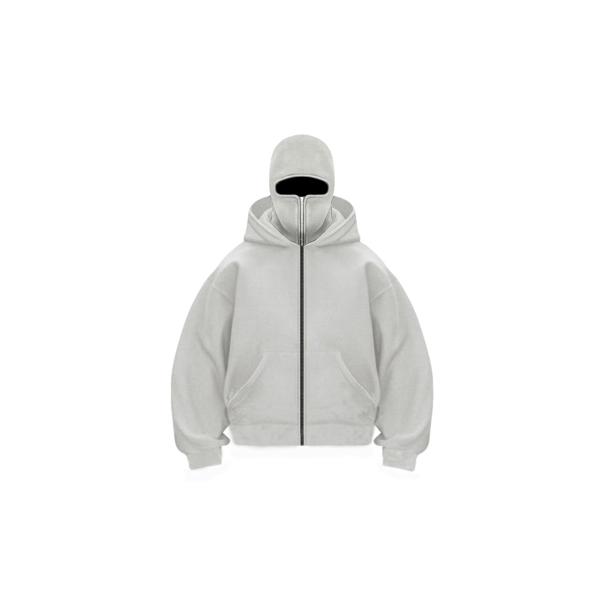 Double-layer hooded zipper hoodie