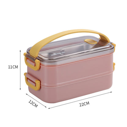 Double Layer Insulated Lunch Box