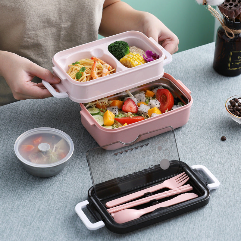 Double Layer Insulated Lunch Box