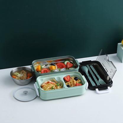 Double Layer Insulated Lunch Box