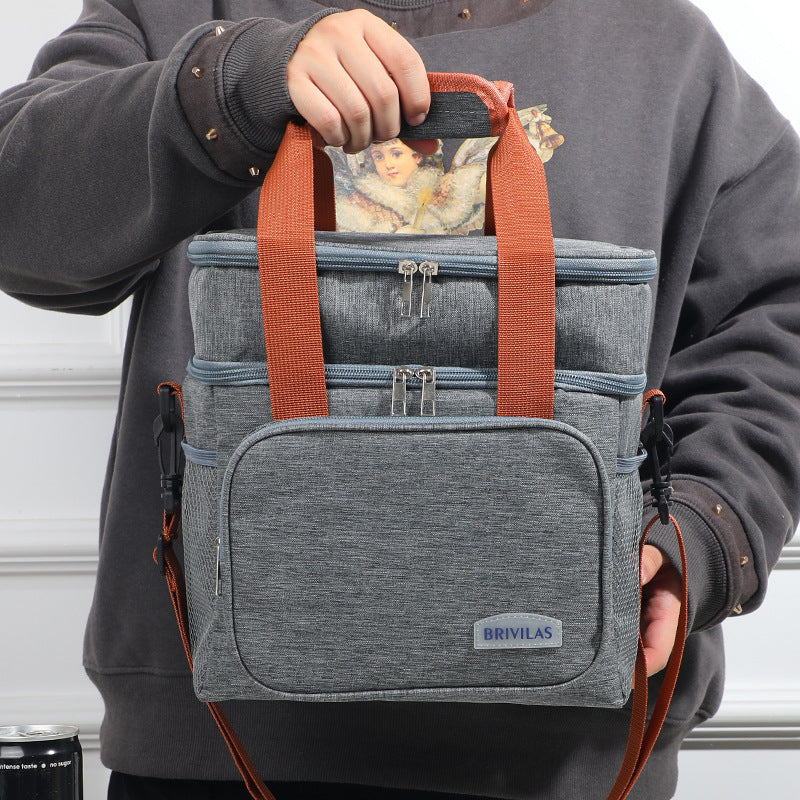 Double Layer Insulated Picnic Bag