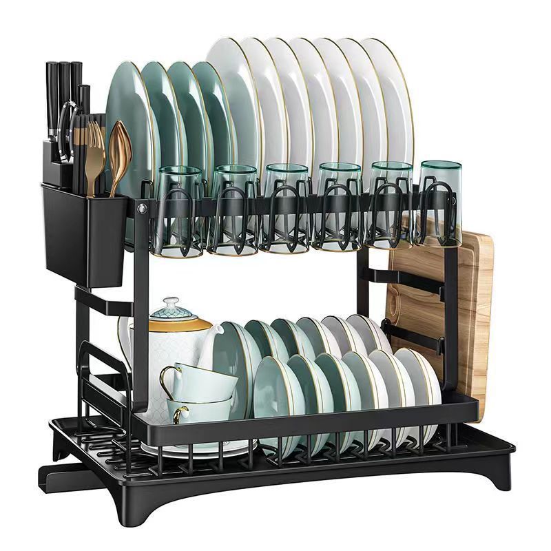 Double-Layer Kitchen Dish Rack