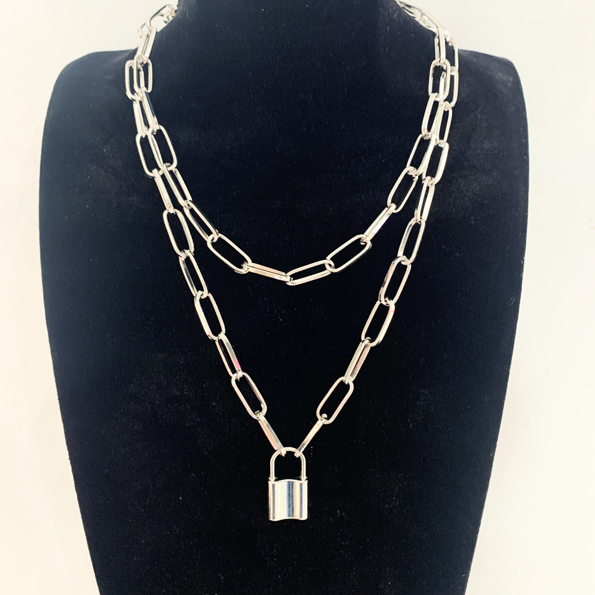 Double-layer Lock Necklace