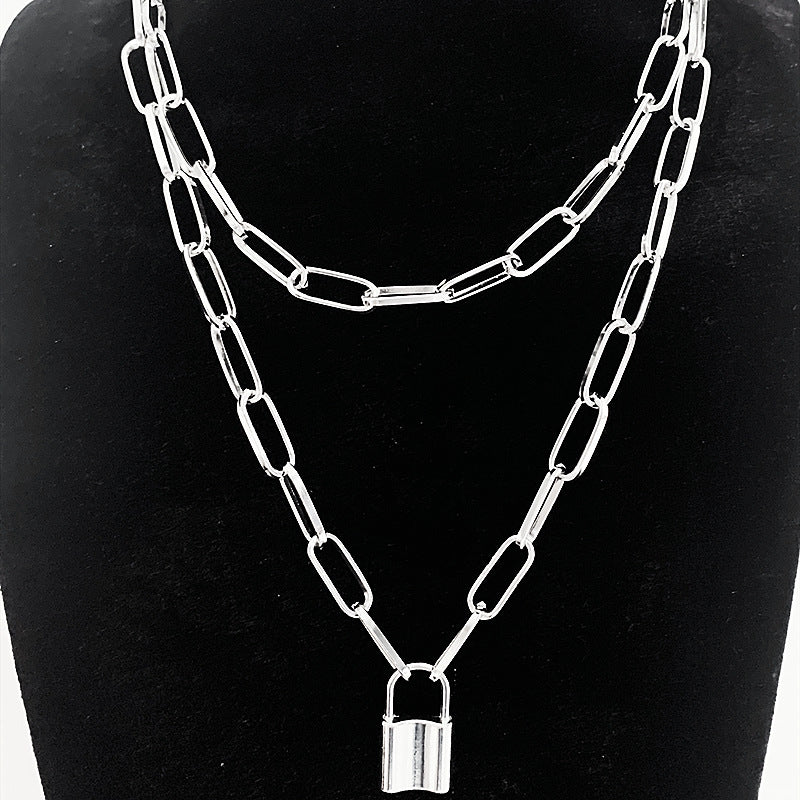 Double-layer Lock Necklace