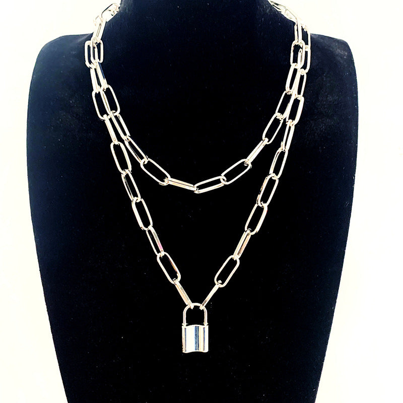 Double-layer Lock Necklace